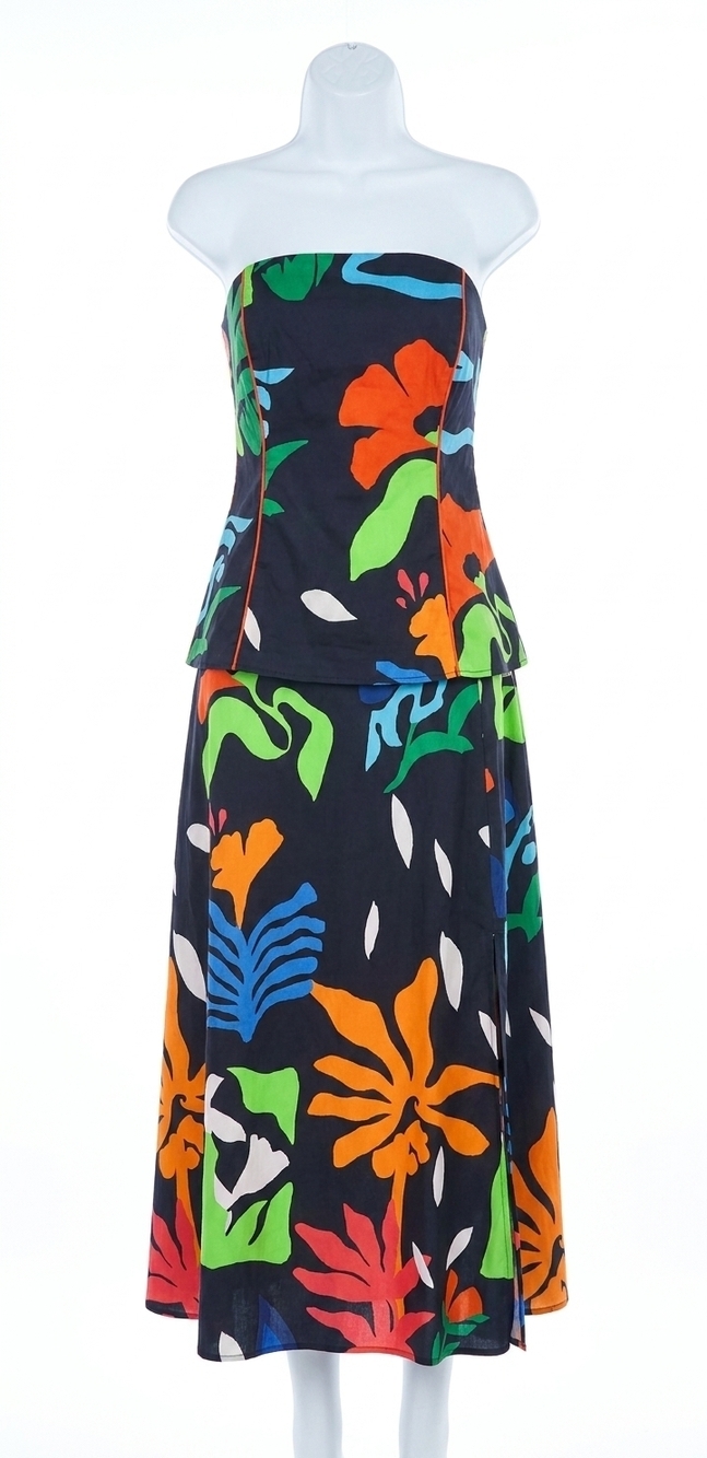 NEW ALDEN ADAIR brooks dress in black majorelle
